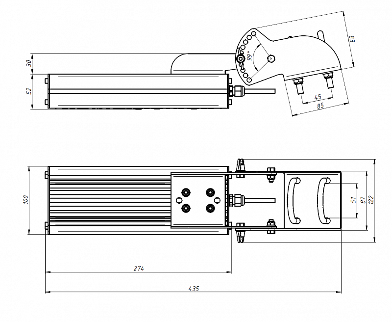 Габаритный чертеж